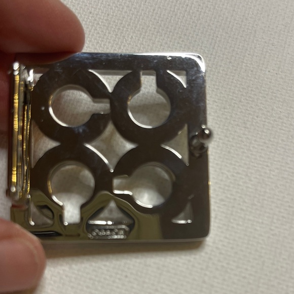 Coach Silver Rhinestone Belt Buckle - Picture 4 of 6